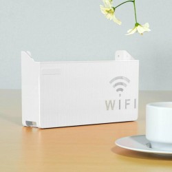 Sieninė lentyna Wi-Fi maršrutizatoriui (Balta)