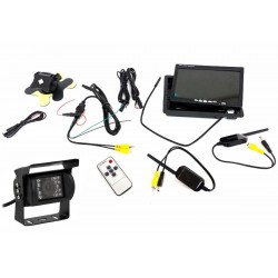 Bevielė vaizdo kamera automobilio galinio vaizdo stebėjimui + LCD 7"