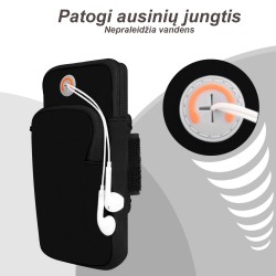 Rankos piniginė - telefono dėklas sportui - Oranžinė Rankos piniginė - telefono dėklas sportui - Oranžinė