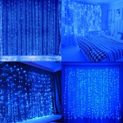 LED USB Užuolaida - Girlianda, mėlyna