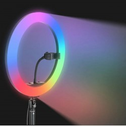 RGB LED žiedinė lempa