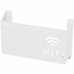 Sieninė lentyna Wi-Fi maršrutizatoriui (Balta)