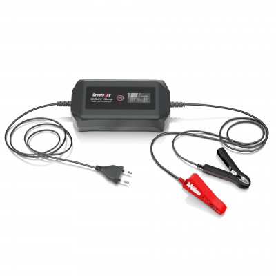 Įkroviklis akumuliatoriui automatinis LCD 12/ 24V 10A