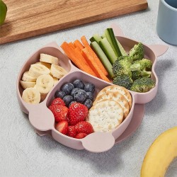 Silikoninis valgymo rinkinys vaikams - Rožinė Silikoninis valgymo rinkinys vaikams - Rožinė
