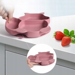 Silikoninis valgymo rinkinys vaikams - Kreminė