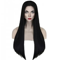 Juodas perukas 80cm