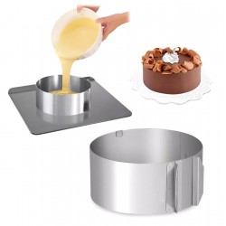 Metalinė torto formavimo juosta – 16–30 cm Metalinė torto formavimo juosta – 16–30 cm