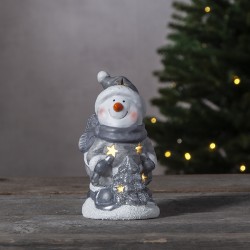 LED dekoracija „Besmegenis su eglute“ – 15x9 cm