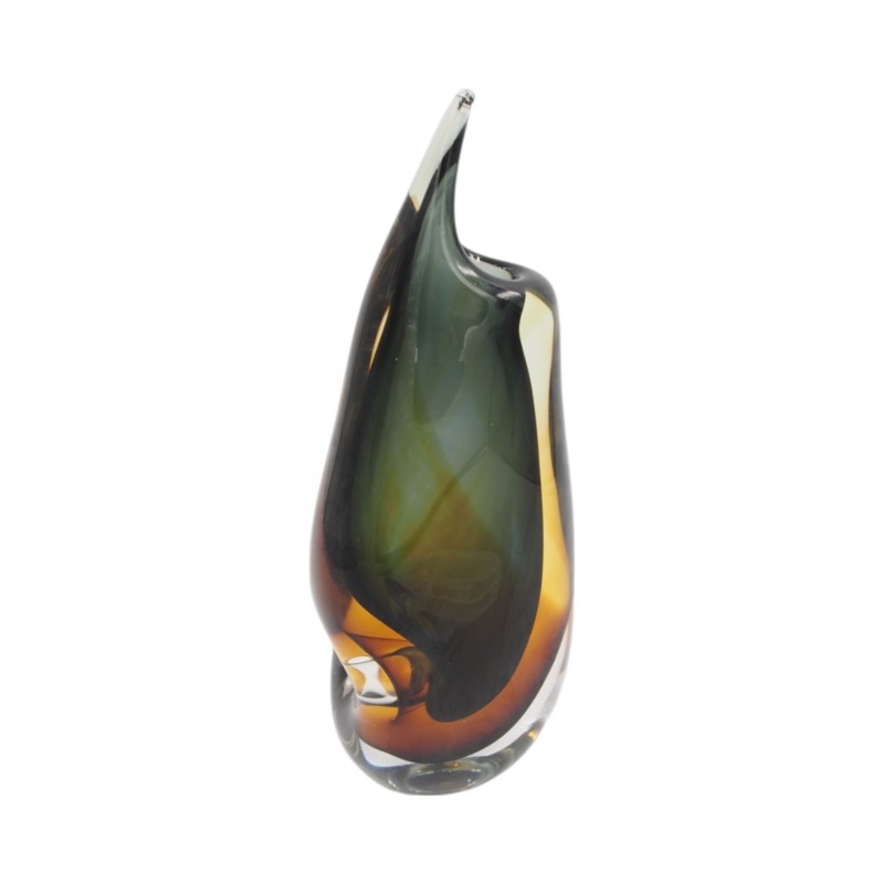 Stiklinė vaza „Forma Lumo“ – 13×8×30 cm