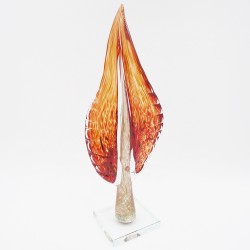 Dekoratyvinė stiklo skulptūra, 13×9×41 cm Dekoratyvinė stiklo skulptūra, 13×9×41 cm