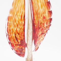 Dekoratyvinė stiklo skulptūra, 13×9×41 cm Dekoratyvinė stiklo skulptūra, 13×9×41 cm