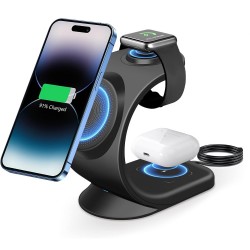 Telefono ir laikrodžio belaidis įkroviklis Telefono ir laikrodžio belaidis įkroviklis