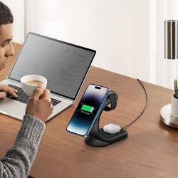 Telefono ir laikrodžio belaidis įkroviklis Telefono ir laikrodžio belaidis įkroviklis
