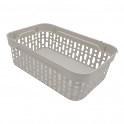 Plastikinė dėžutė su skylutėmis, 18 × 12 × 6 cm BALTA Plastikinė dėžutė su skylutėmis, 18 × 12 × 6 cm BALTA