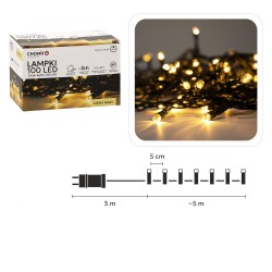 Kalėdinės LED girliandos, 100 LED, šiltai balta šviesa, 5 m Kalėdinės LED girliandos, 100 LED, šiltai balta šviesa, 5 m