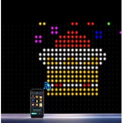 Išmani LED šviesų užuolaida „Smart Curtain“ 400 LED, multispalvė, 2×2 m Išmani LED šviesų užuolaida „Smart Curtain“ 400 LED, multispalvė, 2×2 m