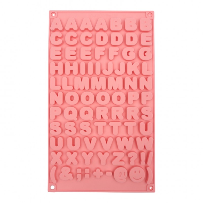 Silikoninė forma raidėms – 29,5 × 17 × 0,6 cm