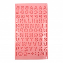 Silikoninė forma raidėms – 29,5 × 17 × 0,6 cm