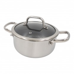 Puodas su dangčiu OSFÉ Tri-Ply, 20 cm, 3 l