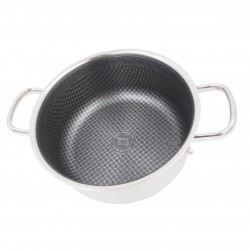 Puodas su dangčiu OSFÉ Tri-Ply, 24 cm, 5 l