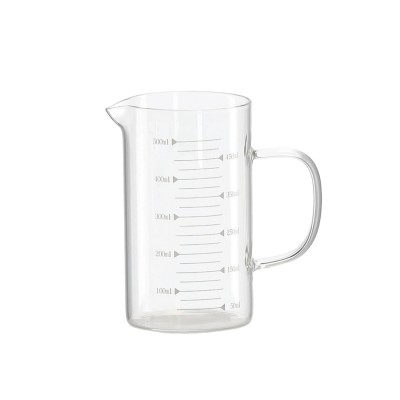 Stiklinis matavimo ąsotėlis 0,5 l su padalomis