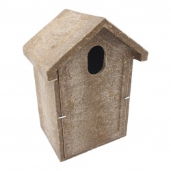 Inkilas zylėms iš polimermedžio su ovalia landa 5 × 3 cm Inkilas zylėms iš polimermedžio su ovalia landa 5 × 3 cm
