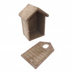 Inkilas zylėms iš polimermedžio su ovalia landa 5 × 3 cm Inkilas zylėms iš polimermedžio su ovalia landa 5 × 3 cm