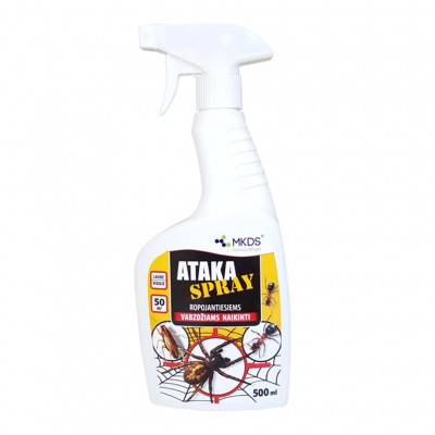 ATAKA SPRAY insekticidas ropojantiems vabzdžiams naikinti, 500 ml