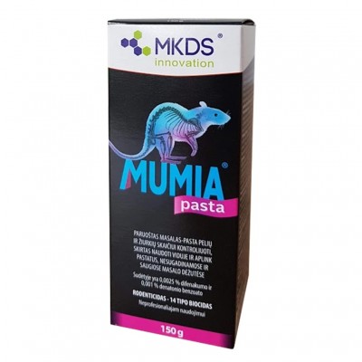 MUMIA pasta pelių ir žiurkių naikinimui, 150 g