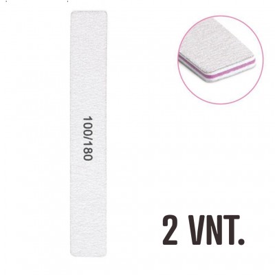 Nagų dildės 100/ 180 grit, 2 vnt.