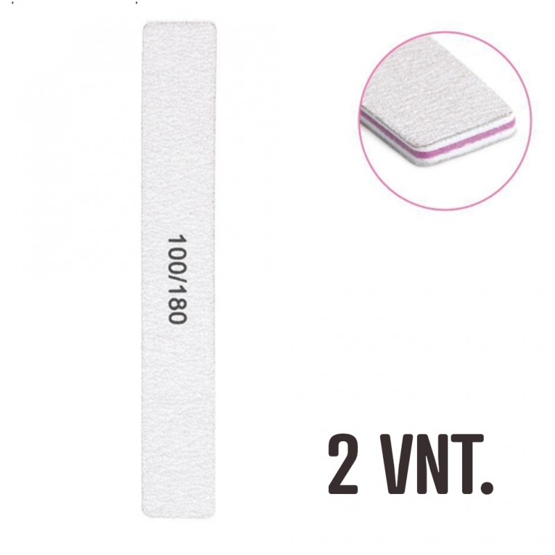 Nagų dildės 100/ 180 grit, 2 vnt.
