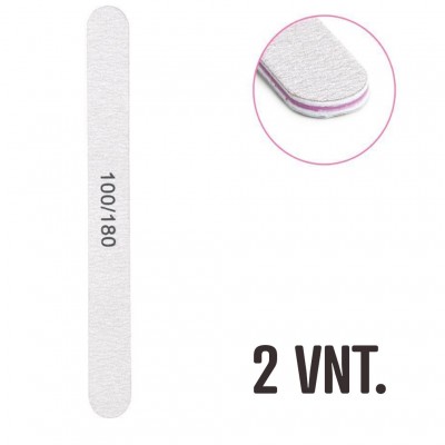 Nagų dildės 100/ 180 grit (2 vnt.)