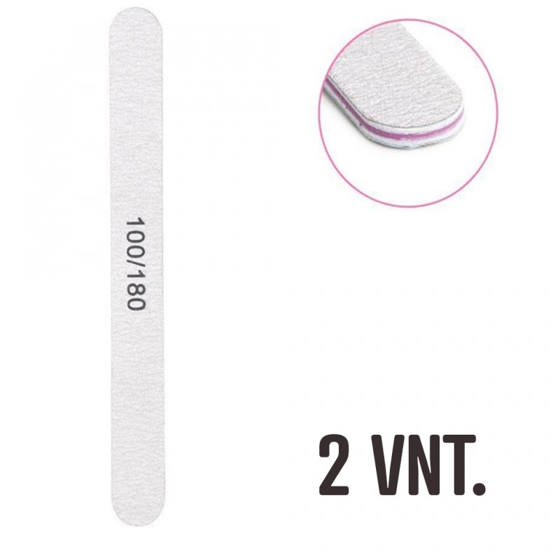 Nagų dildės 100/ 180 grit (2 vnt.)