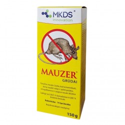 Mauzer grūdai pelių ir žiurkių naikinimui, 150 g Mauzer grūdai pelių ir žiurkių naikinimui, 150 g