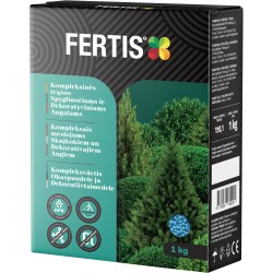 Kompleksinės trąšos Spygliuočiams ir dekoratyviniams augalams FERTIS, 1kg Kompleksinės trąšos Spygliuočiams ir dekoratyviniams augalams FERTIS, 1kg