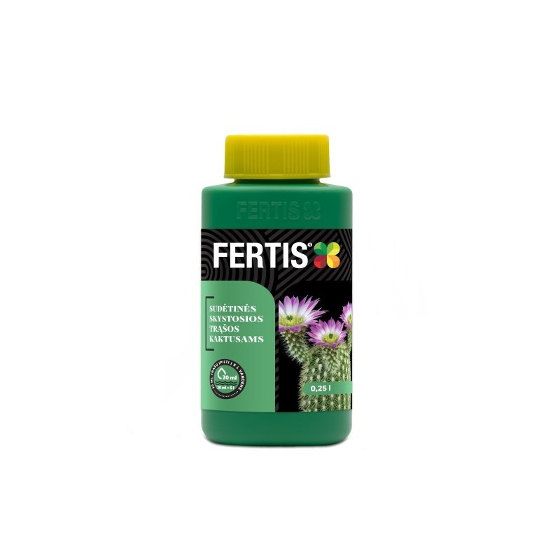 Sudėtinės skystosios trąšos Kaktusams FERTIS, 0,25 l