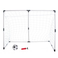 Vaikiški futbolo vartai 2in1 – dideli arba du mažesni (143 × 110 × 70 cm)