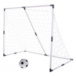 Vaikiški futbolo vartai 2in1 – dideli arba du mažesni (143 × 110 × 70 cm)