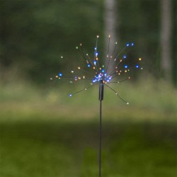 Lauko LED lemputė „Firework“ su saulės baterija (100 cm)