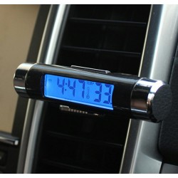 Elektroninis automobilio laikrodis ir termometras