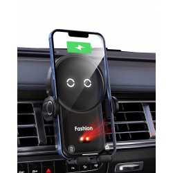 Automobilinis telefono laikiklis su belaidžiu įkrovimu (IQ / Qi)