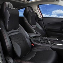 Ergonominių pagalvių rinkinys automobiliui JUODA