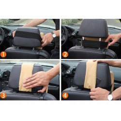 Ergonominių pagalvių rinkinys automobiliui JUODA
