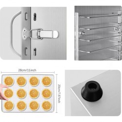 Vaisių ir maisto džiovyklė 400 W, 6 padėklų, nerūdijančio plieno Vaisių ir maisto džiovyklė 400 W, 6 padėklų, nerūdijančio plieno