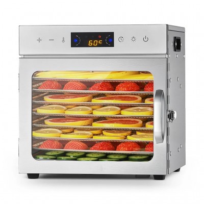 Vaisių ir maisto džiovyklė 400 W, 8 padėklų, nerūdijančio plieno
