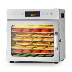 Vaisių ir maisto džiovyklė 400 W, 8 padėklų, nerūdijančio plieno