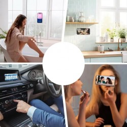 Silikoninė lipni plokštelė telefonui ORANŽINĖ