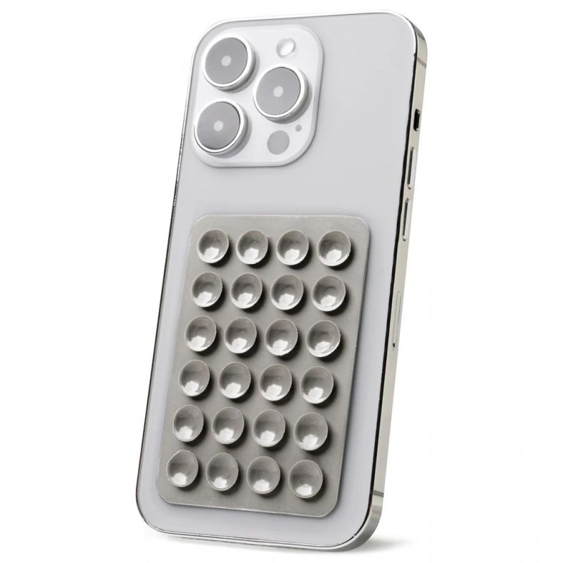 Silikoninė lipni plokštelė telefonui PILKA