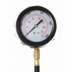 Tepalo slėgio matuoklis su antgaliais 0-500psi 0-35bar