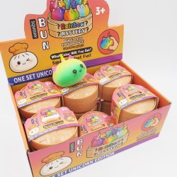 Antistresinis kamuoliukas „Vienaragio bandelė“ (Unicorn Squishy Bun)